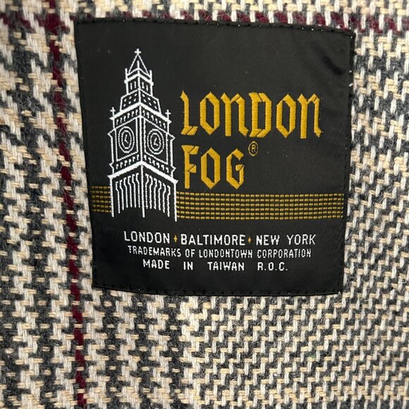 London Fog Womans Tan All Seasons Trench Coat with Zip Out Lining -  Size 10 - Picture 6 of 7